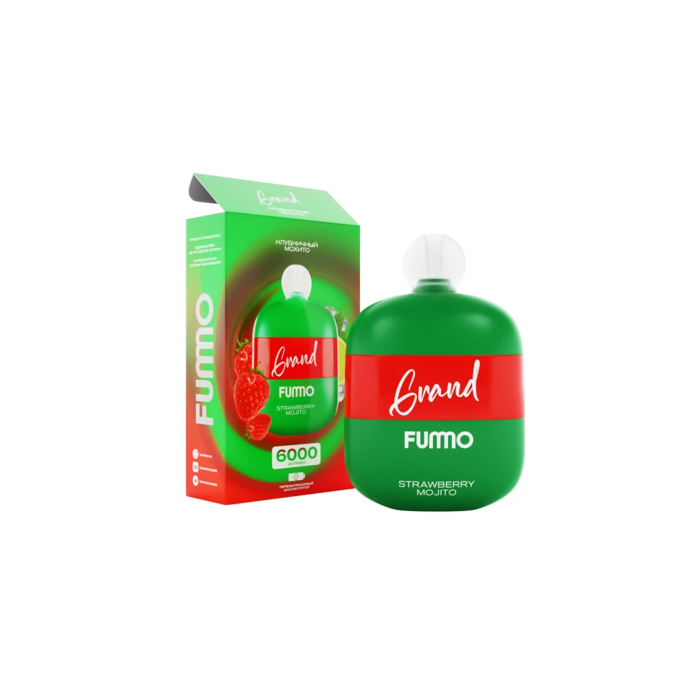 Одноразовое устройство Fummo GRAND (6000) Клубничный Мохито