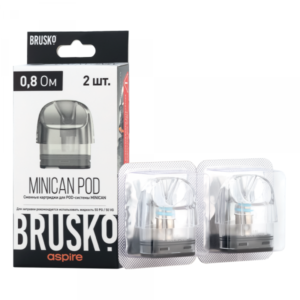 Картридж Brusko Minican 3ml 0.8 Ом (Прозрачный)